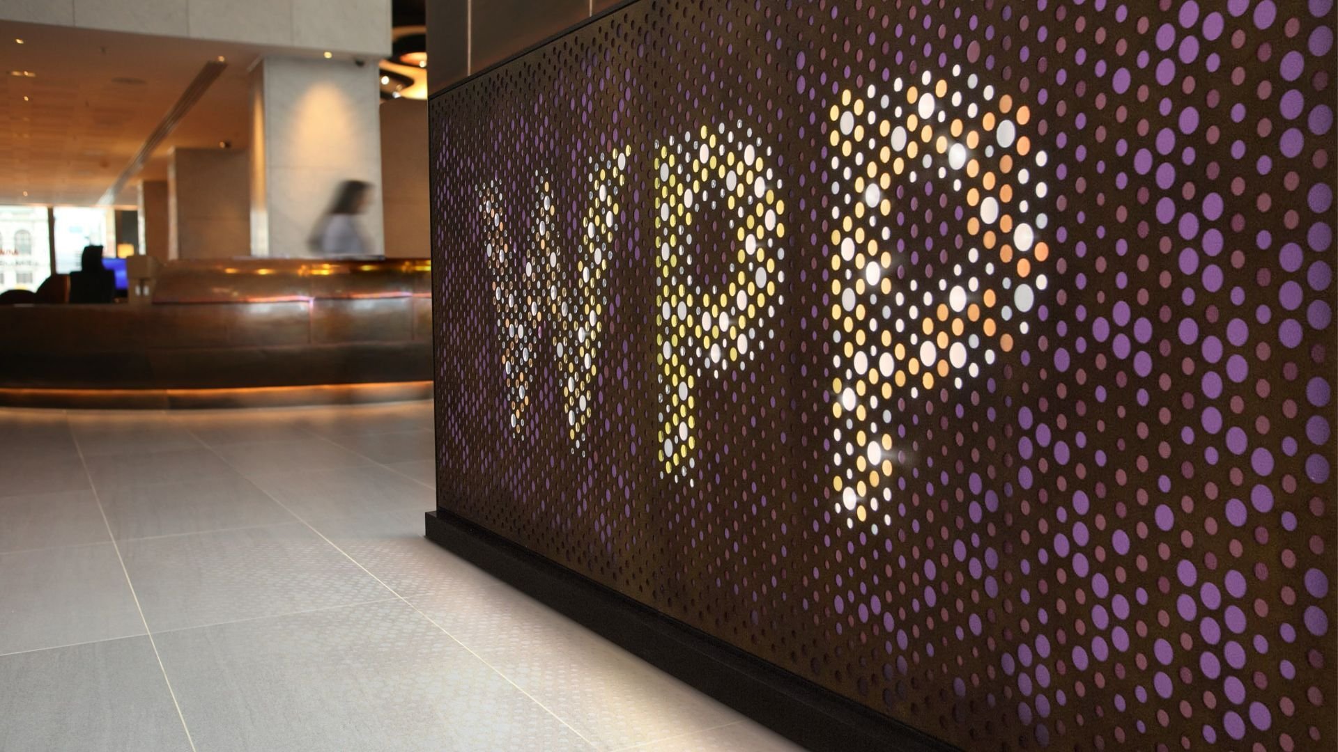 WPP logo installation